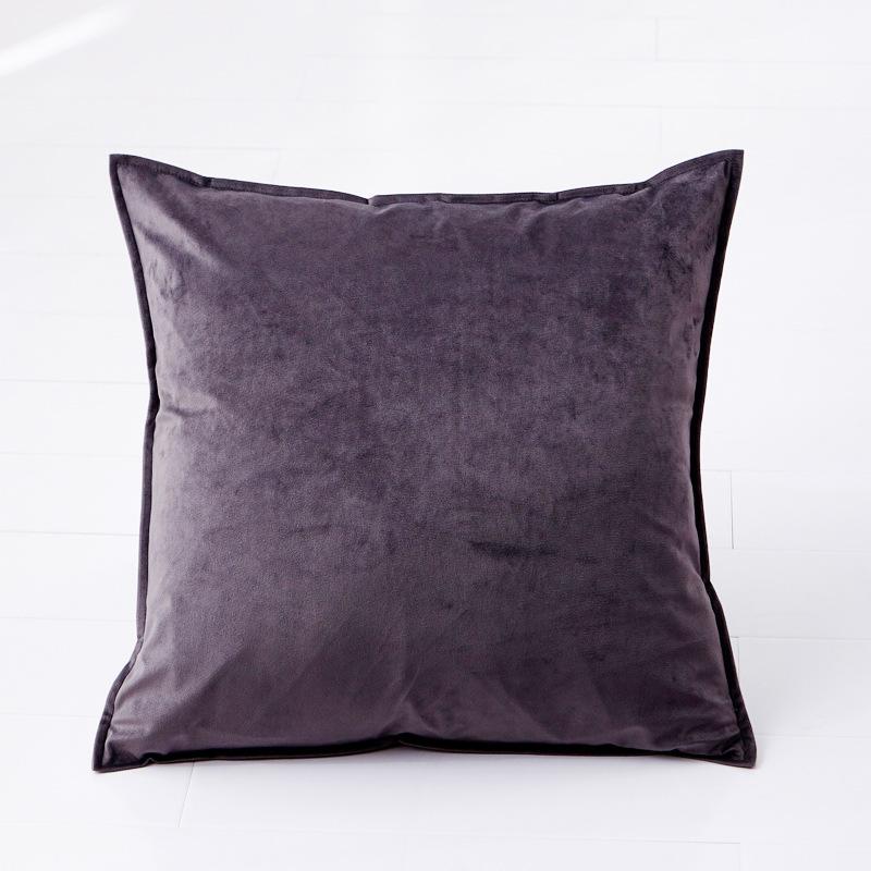 Plain Pillow Cover for Sofa Car Velvet Cushion Cover 40x40 Ornamental Pillows for Living Room Home Decor Smooth Throw Pillowcase