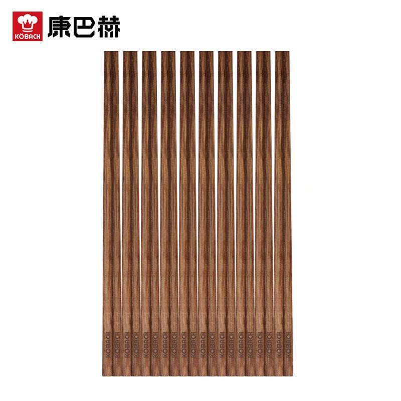 KOBACH Wenge Wood Anti-Scald Chopsticks - 10 Pairs Set
