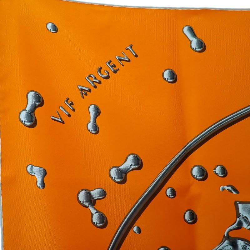 HERMES   scarf Orange silk Women