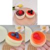 Silicone Strawberry Souffle Stress Relief Toy With Realistic Cake Design For Kids And Adults