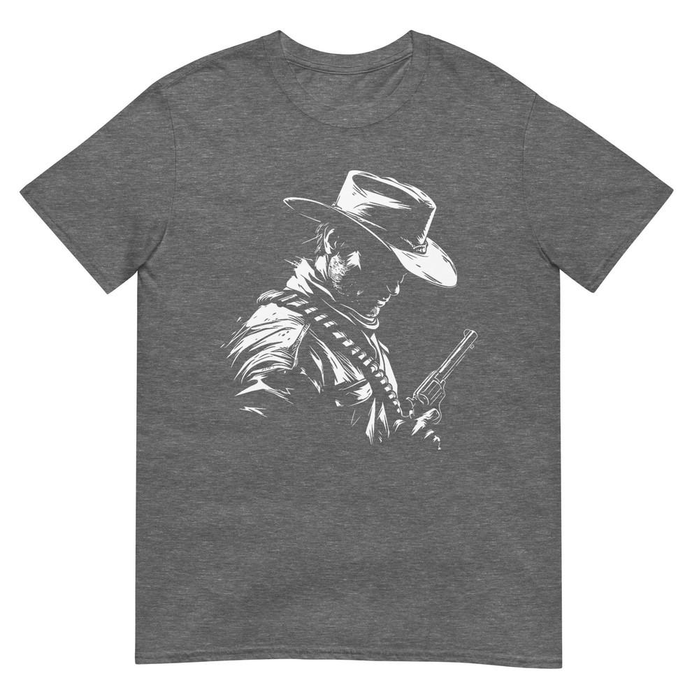 Retro Cowboy Old Western West Gun Revolver Countryunisex Tshirt