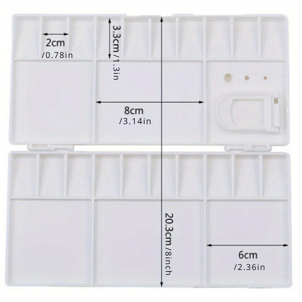 Große Künstlermalk Palette mit 25 Näpfen Künstler Öl Wasserfarbe Kunststoff Schale für Malen Zeichen Zubehör Und Organizer