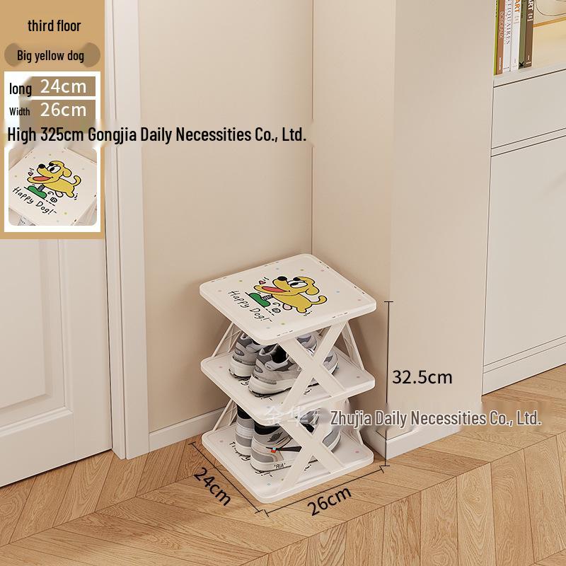 

Multi-layer Cartoon Shoe Rack: Sturdy, Durable, Large Capacity, Stylish Storage for Dorms