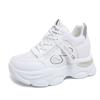 Dad Shoes Girl 2025 Spring and Autumn Korean Edition New Small Thick-soled Medium Heel Simple Casual Sports Little White Shoes