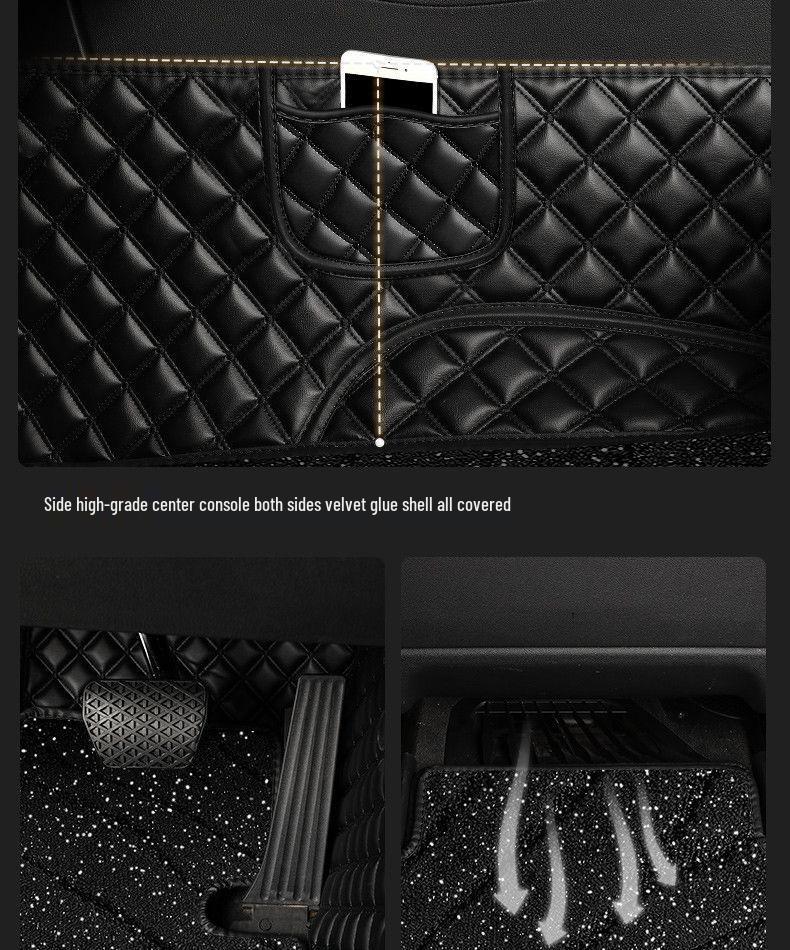Honda Fit Carpet-Style Floor Mats with Embedded Door Sill Design