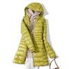 Women Warm Winter Hooded Down Jacket Ultra Light White Duck Down Coat Slim Casual Long Coat Autumn Women