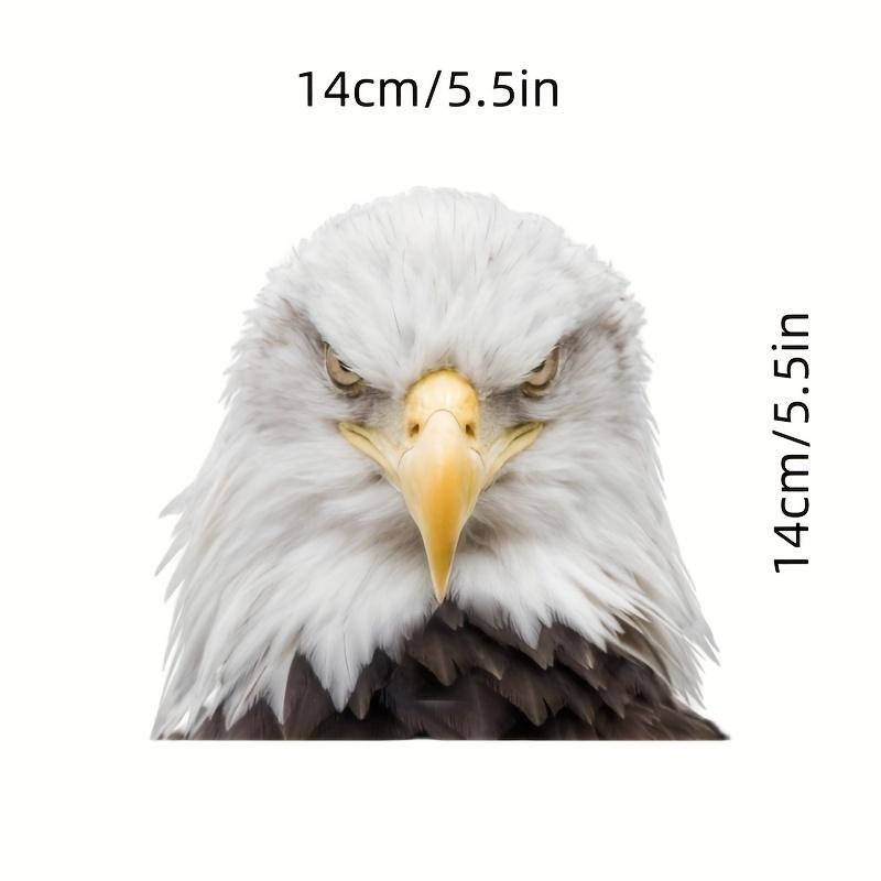 

Виниловые наклейки с изображением белоголового орлана, идеально подходящие для окон автомобиля, устойчивые к царапинам автомобильные наклейки для ящиков, окон, стаканов, ноутбуков, стен 14X14CM