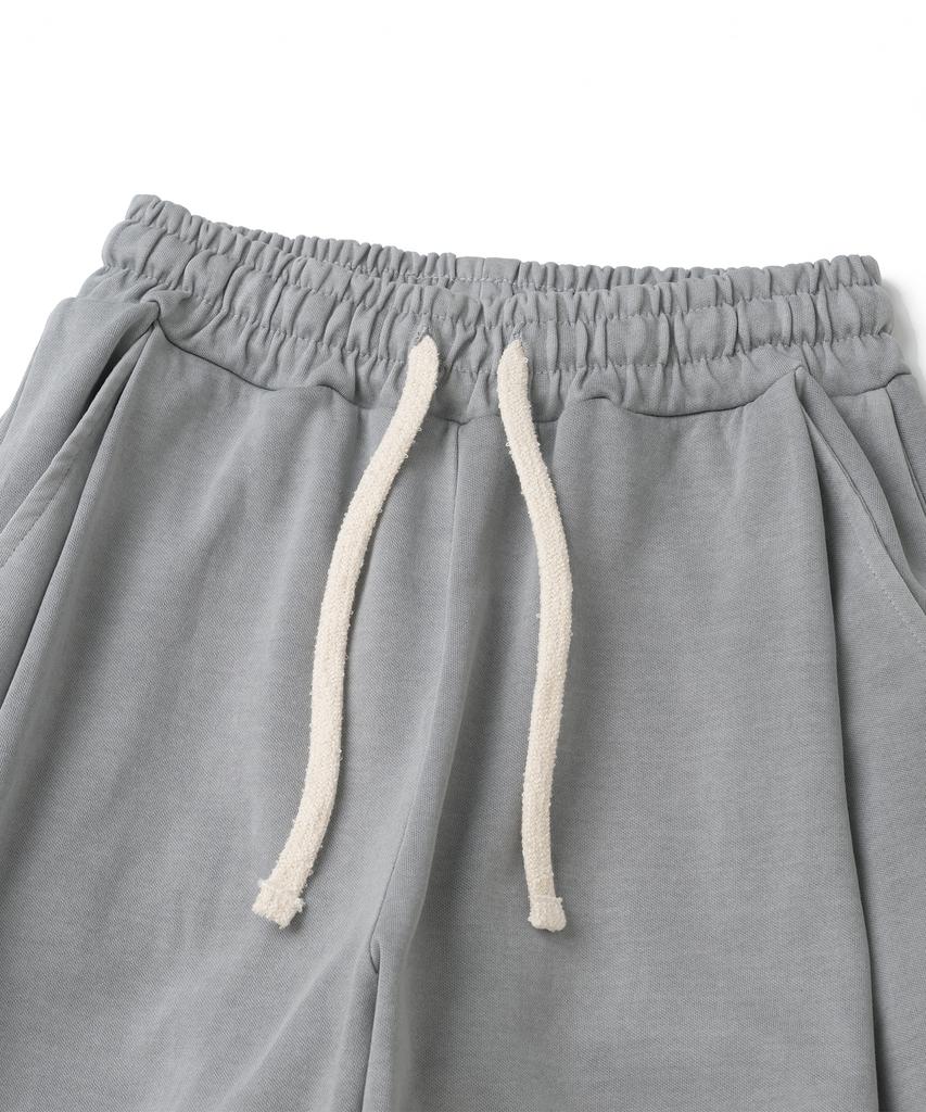 KNITTED Pigment Curved Training Pants Stone Grey