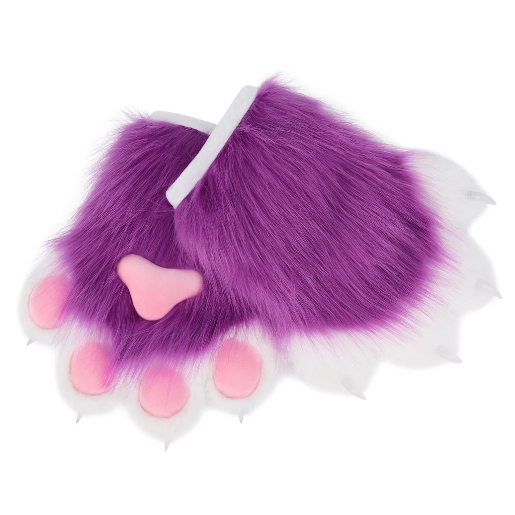 Plush Furry Fursuit Claws Fursuit Performance Cos Comic Show Props Glue Beast Claw Gloves Accessories