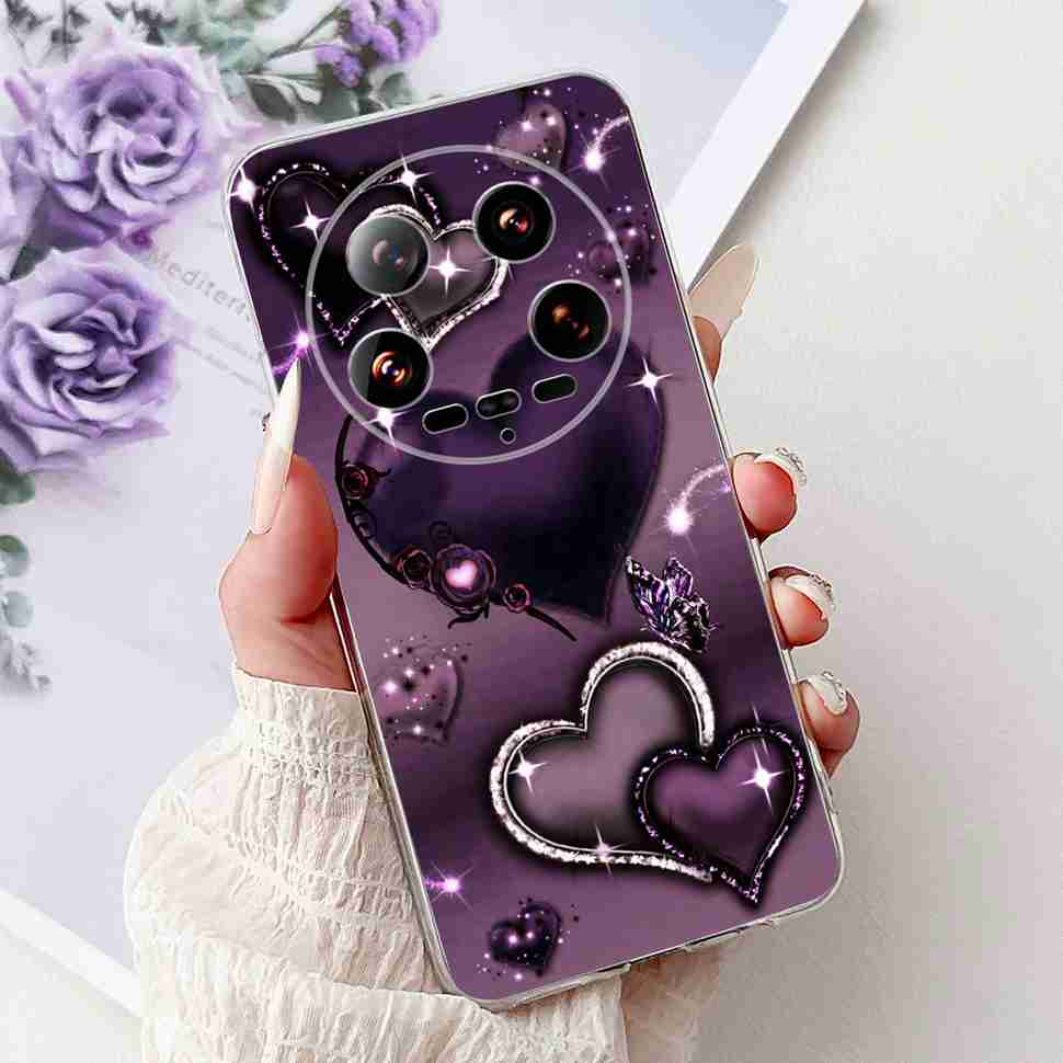 Case For Xiaomi 14 Ultra Butterfly Silicone Soft Phone Cover For Xiaomi Mi 14 Mi14 Ultra Shockproof Back Fundas Xiaomi 14Ultra