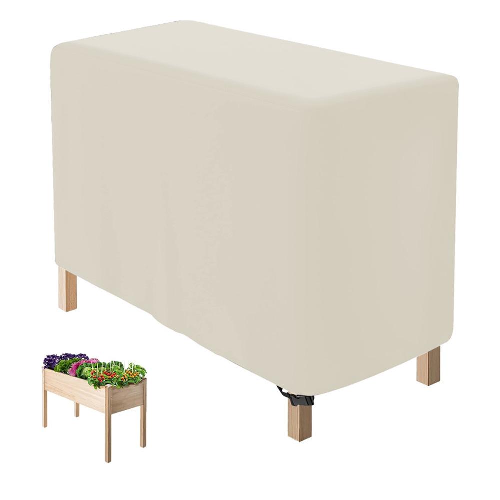 

Winter Protection Garden Bed Cover Flower Pot Cover All Season Plant Cover Garden Cover Beige Rain Protection Wind Protection 84x39x77cm