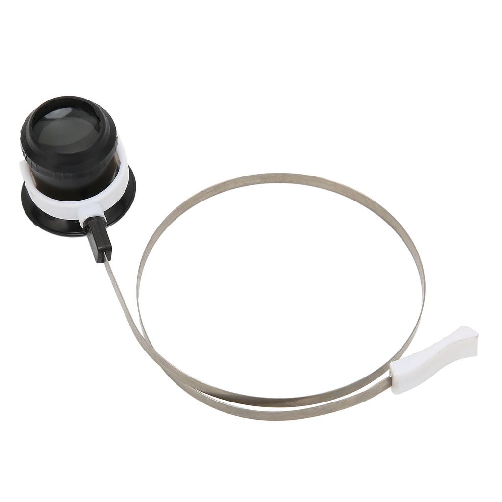 Watch Repair Magnifying Glasses Foldable Head Mounted Loupe with Stainless Steel Ring 5X