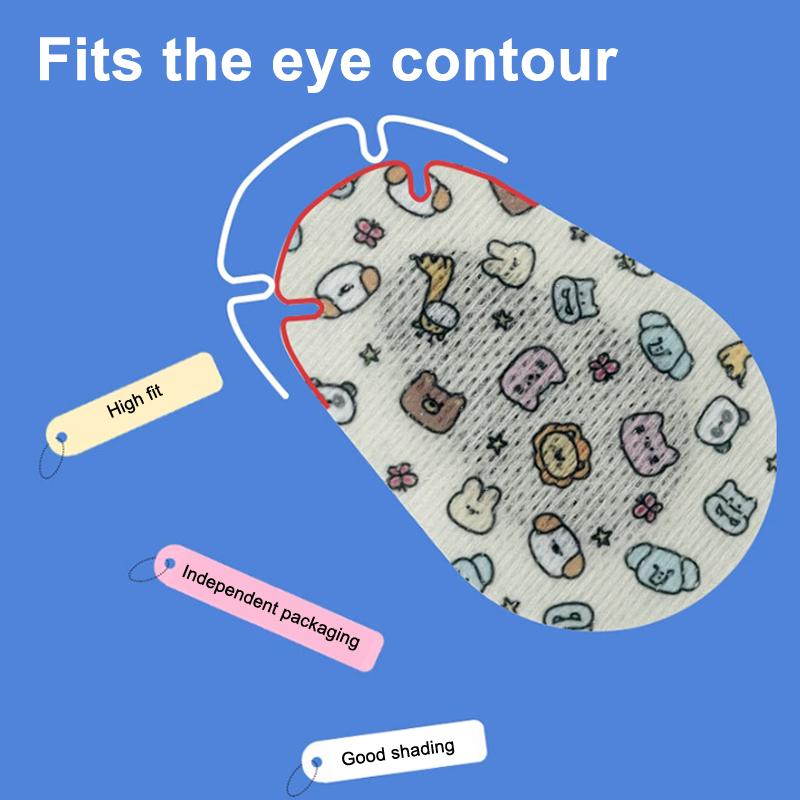 5Pcs Medical Eye Patches Postoperative Sterile Adhesive Light Blocking Eye Pad Eyesight Protection Amblyopia Correction Patches