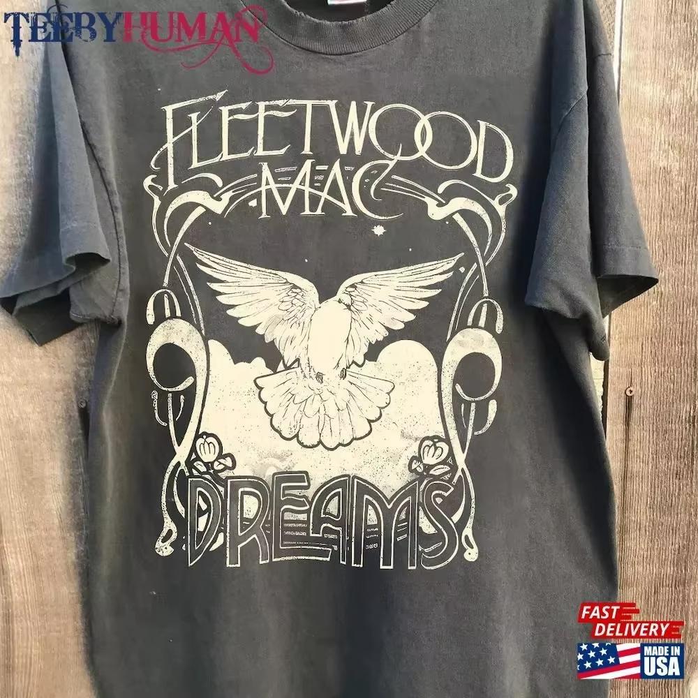 Neutral Tshirt American Summer Retro Fashion Hip Hop Short Sleeve Tshirt Fleetwood Mac Rock Band Dream Charcoal Tshirt