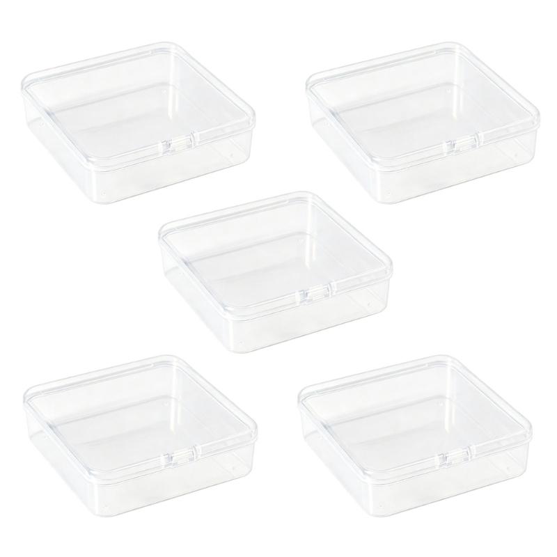 Clear Plastic Mini Square Jewelry Box For Necklaces And Bracelets Lightweight Storage For Daily Use And Gift Packaging