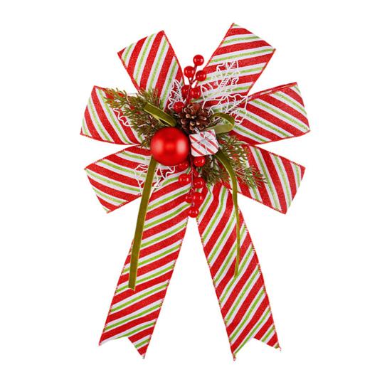 Christmas Tree Pendant Bow Large Champagne Christmas Wreath Bow Stunning Gift Bow Knot Wedding Mother Day Decoration