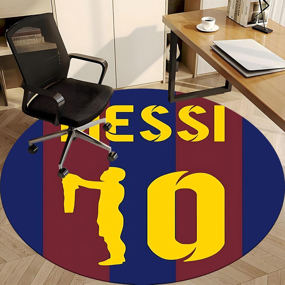 1pcMessi Number Office Round Area Rug,  Under Office Chairs Bedroom Living Room Home Decor A0928160