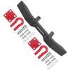 Aluminiumlegierung Frontstoßstange CNC Polierte Oberfläche DIY für 116 RC Auto Upgrade Teile Schwarz