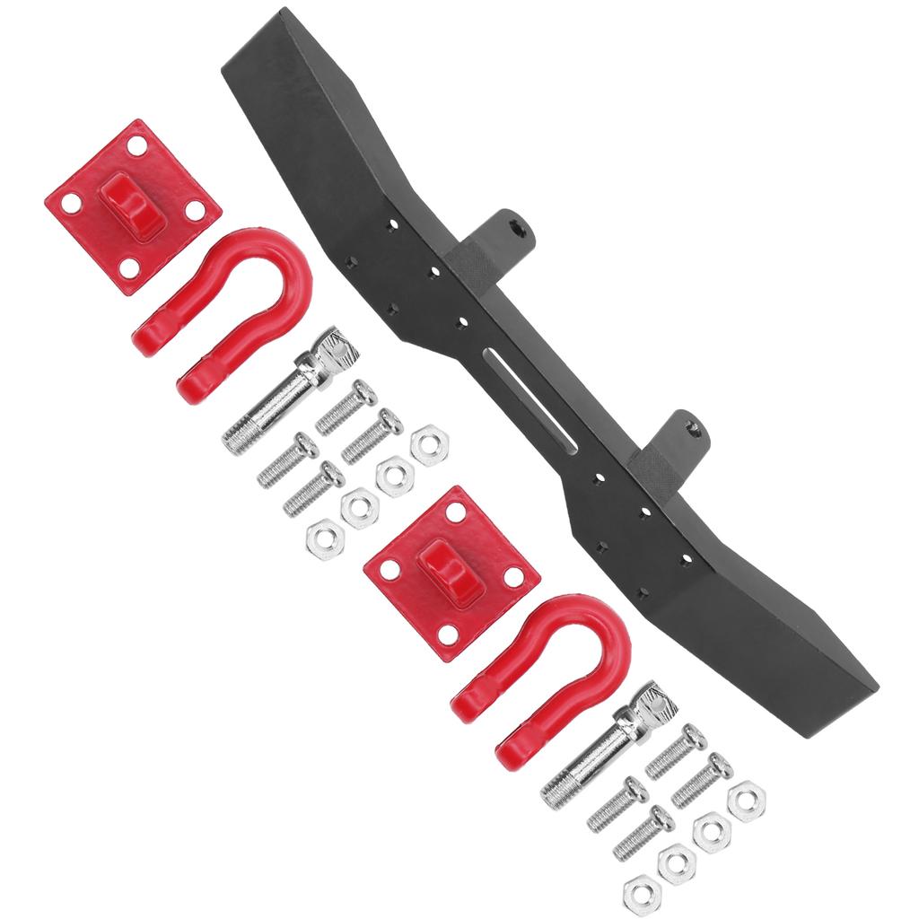 Aluminiumlegierung Frontstoßstange CNC Polierte Oberfläche DIY für 116 RC Auto Upgrade Teile Schwarz