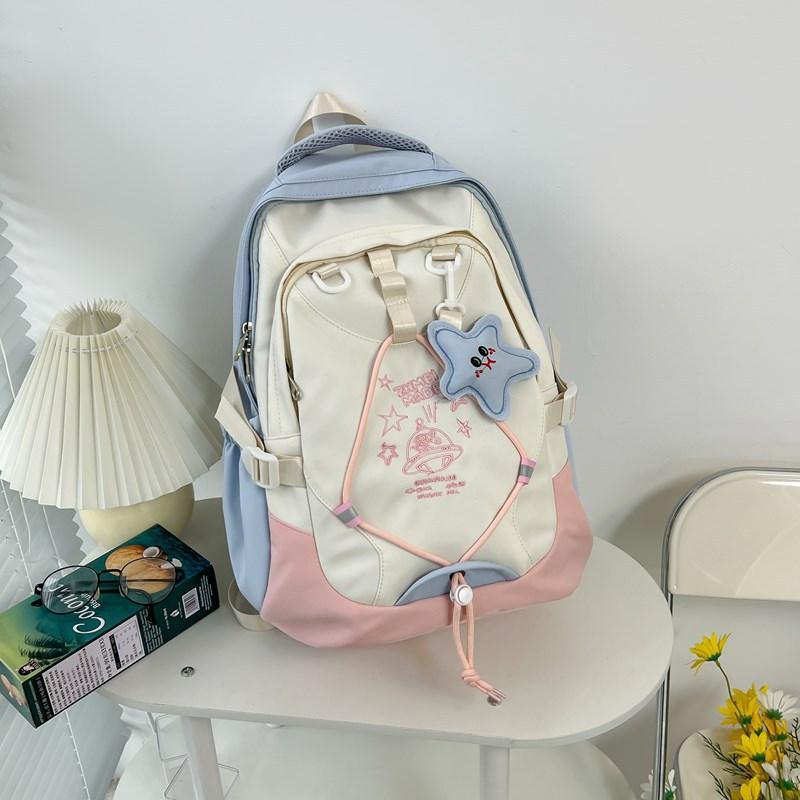 High-looking Cute College Style College Student Backpack Junior High School High School Student School Bag Travel Leisure Large Capacity Backpack