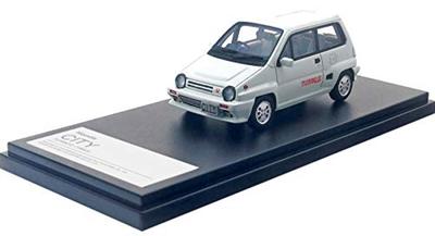 Hi Story Honda CITY TURBOII Grieks Wit Afgewerkt Product 1/43 (1983)