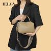 Cowhide One-Shoulder Messenger Pillow Bag Japanese Korean Version Fashion All-Match