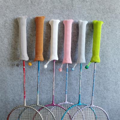 Elastic Badminton Racket Protector Drawstring Colorful Racket Grip Cover  Badminton Decorative