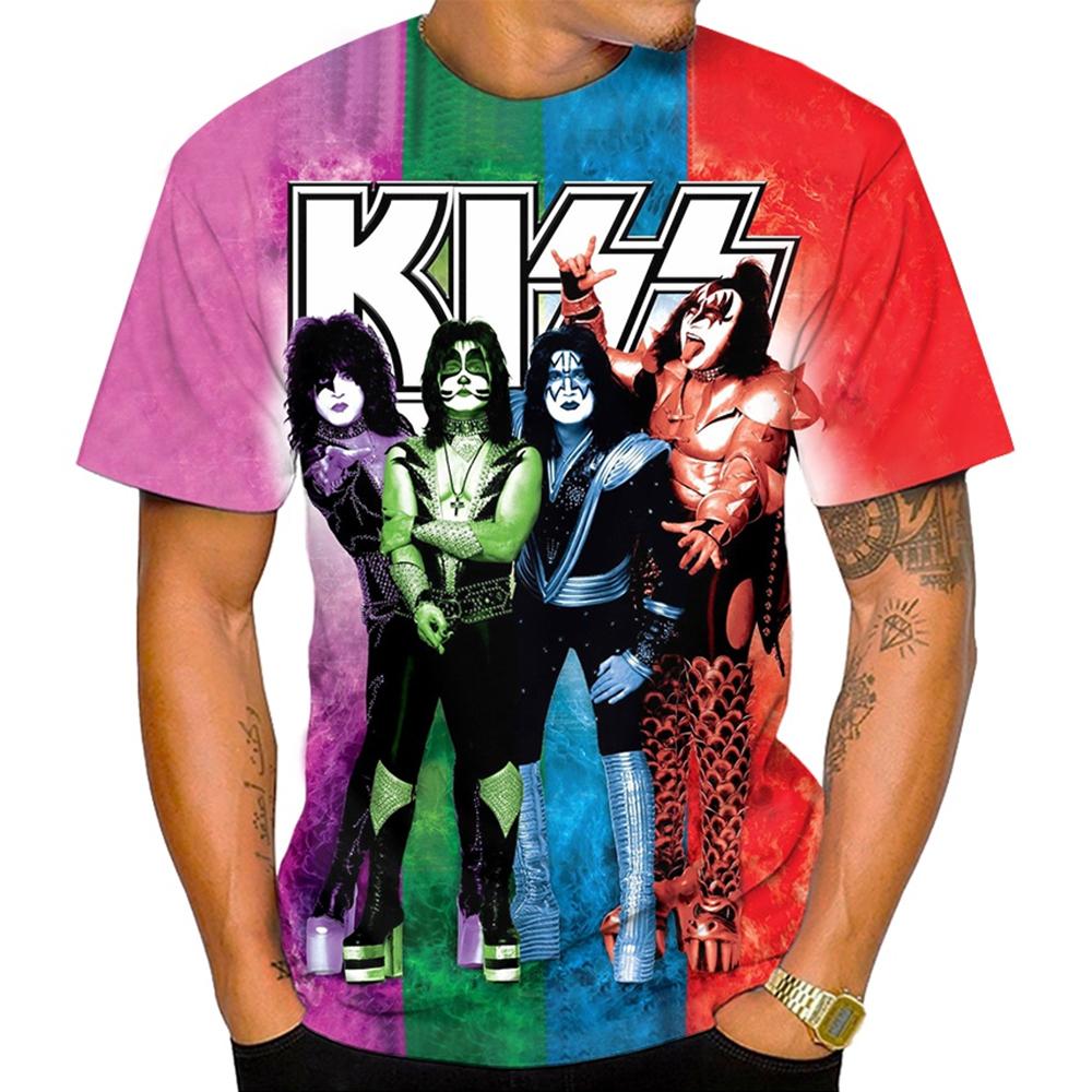 Pánské Hip-hopové 3D Tištěné Barevné Ležérní a Pohodlné Letní Módní Trendy Personalizované Tričko s Krátkým Rukávem