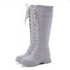 Women's Low-heeled Medium Boots Autumn and Winter New Solid Color Large-size Thick-heeled Roman Casual Boots