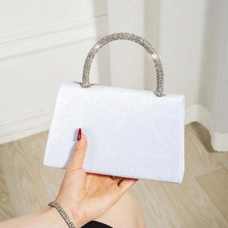 Lady Autumn Winter Vintage Velvet Flap Evening Bag Dress Tassel Handbag Banquet Bag Prom Party Bag Tote Chain