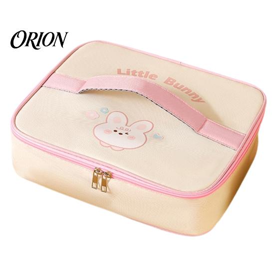 Insulated Lunch Bag for School Square Flat Bag, Thickened Aluminum Foil Lining Box, Organizer Durable Oxford Cartoon Print Food Container And Work