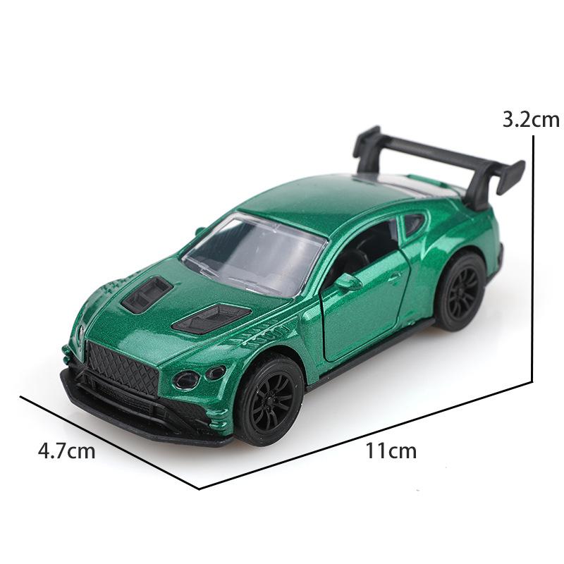 1:38 Alloy Sports Car Toy Model Children Cool Pull Back Car Double Open The Door Simulation Racing Car Small Car Boy Gifts