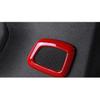 For Jeep Compass 17-2021 Glossy Red Rear Door Speaker Sound Frame Trim 2pcs