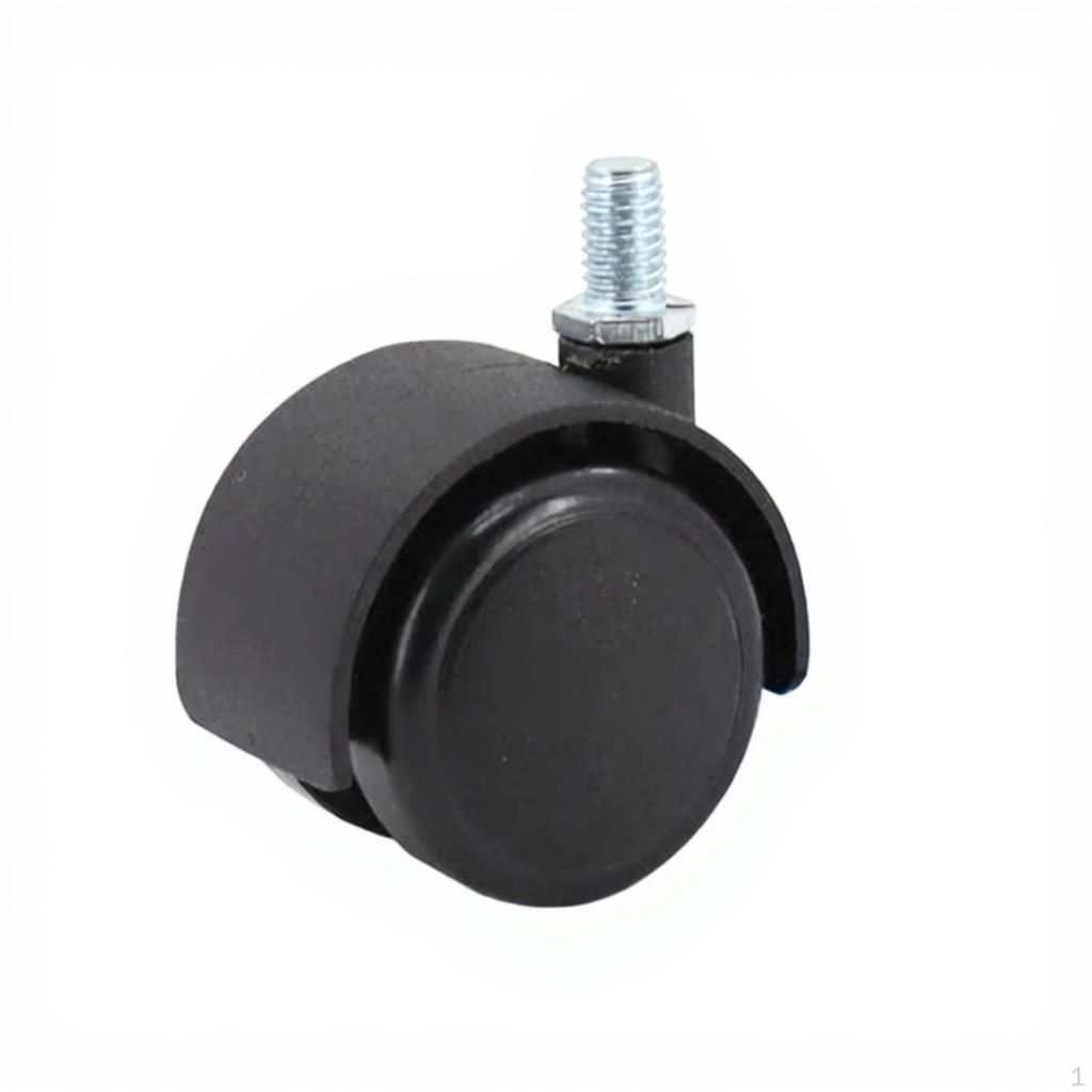 Caster Wheel, Universal Garbage Bin Accessory, Easy Installation Plain 0.73cm 2pcs