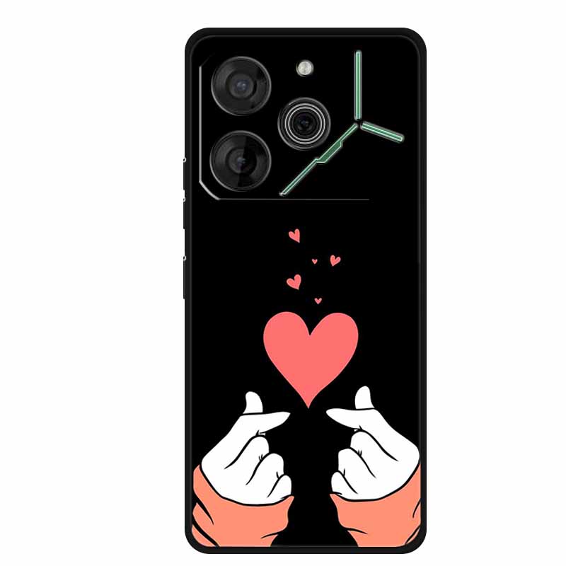 For Tecno Pova 6 Case Luxury TPU Soft Silicone Phone Cases Back Cover for Tecno Pova6 2024 6.78" Shockproof Love New Cute Coque