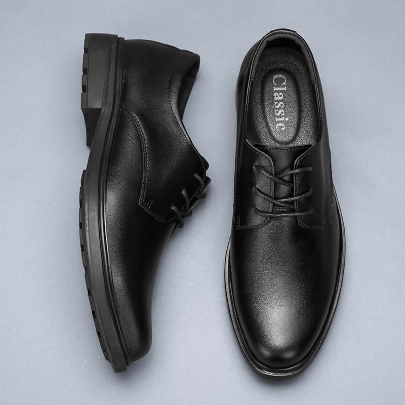 Big Size 38-47 Black Formal Shoes Men Casual Split Leather Shoes Zapatos De Hombre Wedding Dress Shoes Mens Oxford Shoes For Men