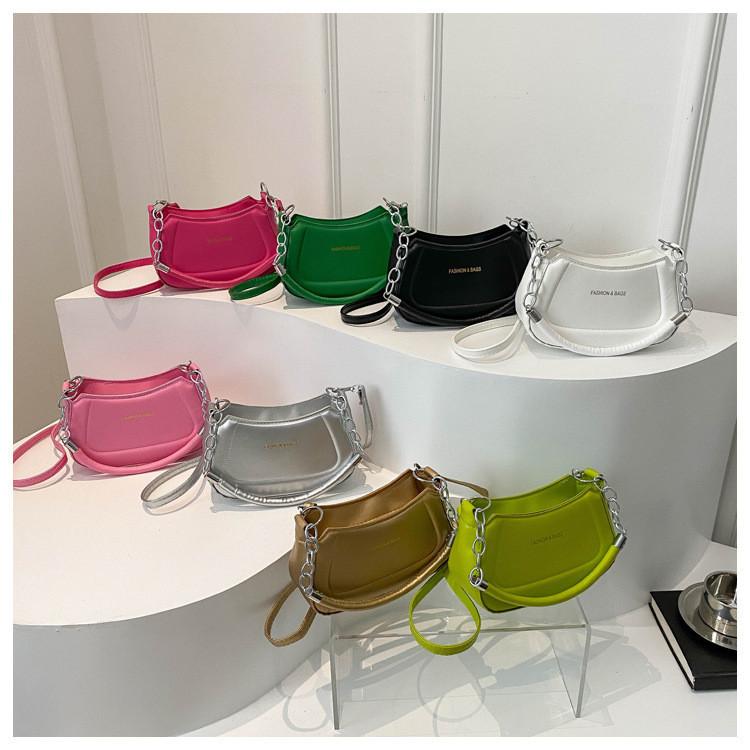 Simple And Elegant Solid Color Armpit Female Bag 2024 New Casual Commuter Fashion Handbag