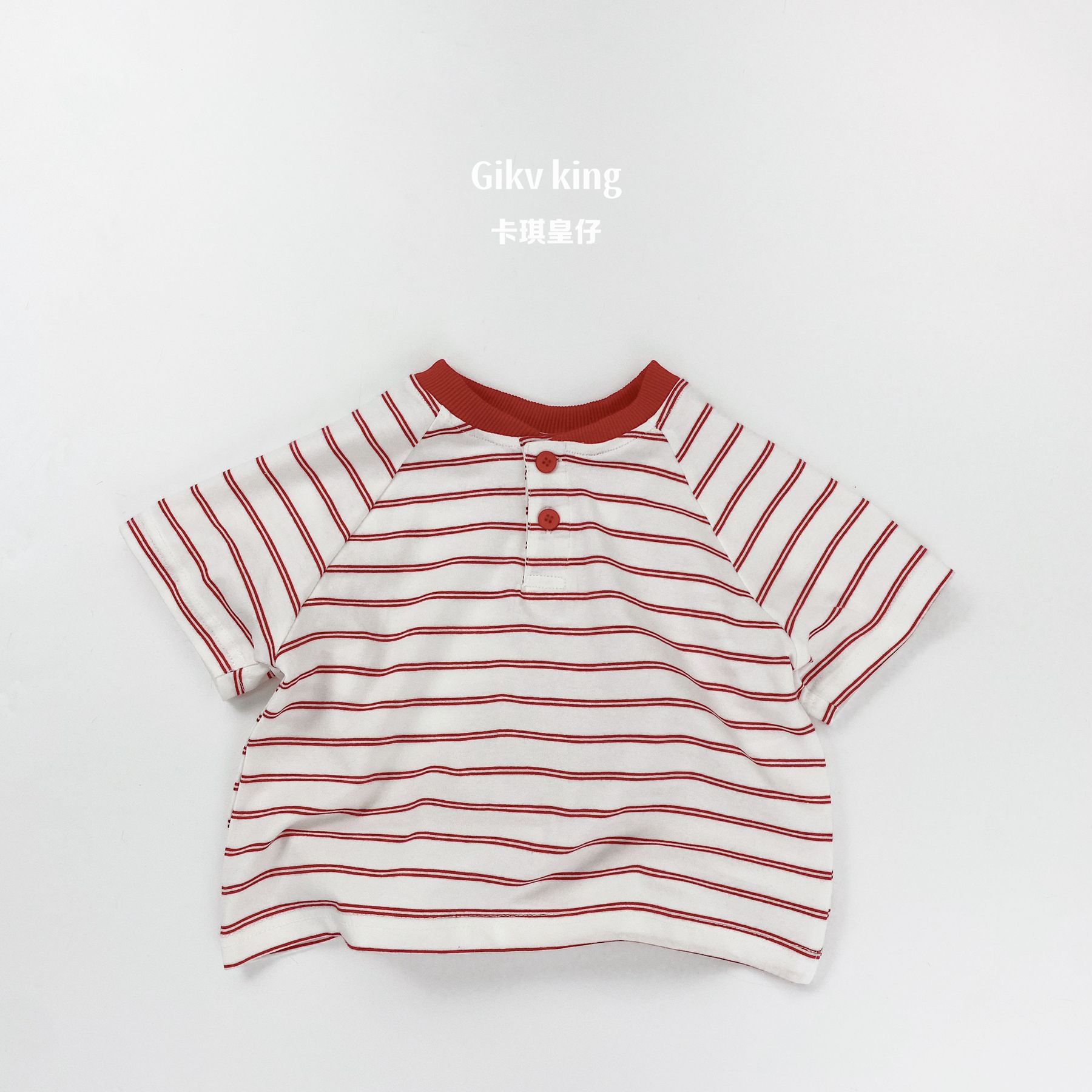Kids Striped Short Sleeve Polo Shirt Casual Summer T Shirt For Boys And Girls 80cm белый