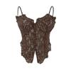 Elegant Lace Patchwork Backless Camisole Corset for Women - Slimming Spring Top