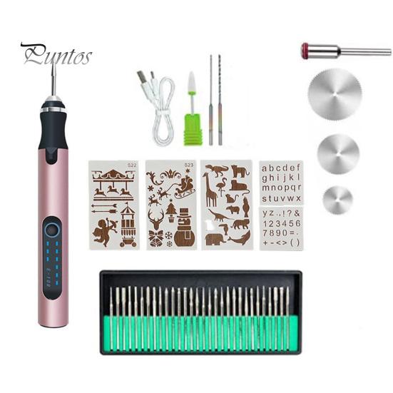 

Электрический набор ручек для гравировки Эргономичный дизайн Компактный размер Портативный USB перезаряжаемый беспроводной профессиональный набор ручек для гравировки золотистый