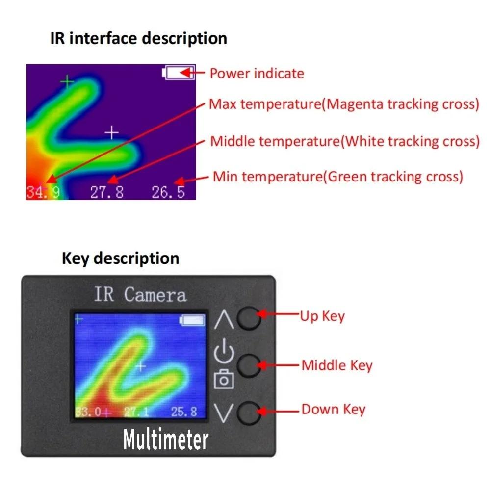 

Portable 2in1 For IR Thermal Imaging and Digital Multimeter Device with 32x24 Resolution and Real Time Thermal Image Storage China Mainland