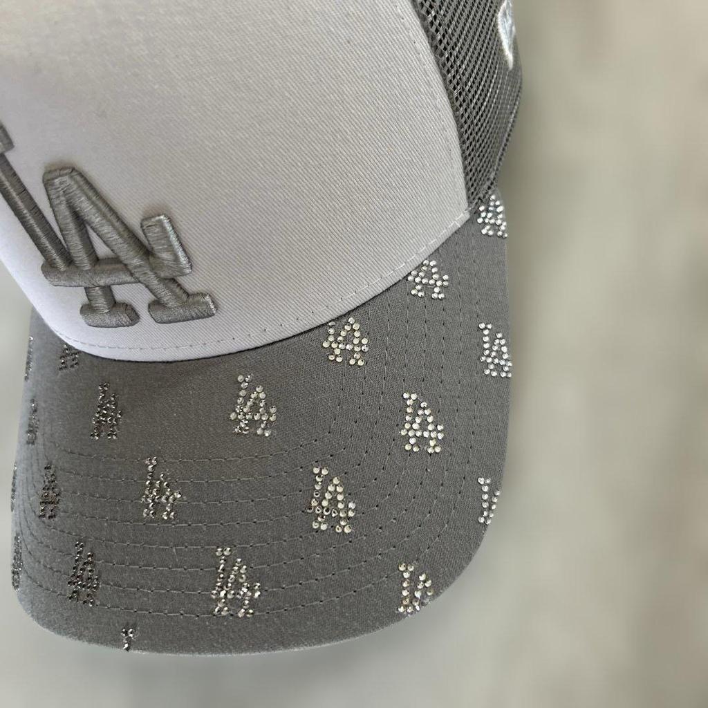 [USED] NEW ERA New Era Cap Gray White Custom