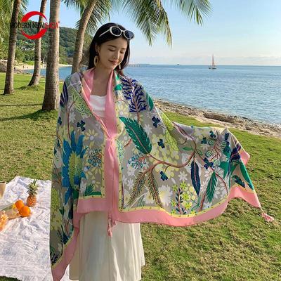 Frauen Schal MODERNE NEUE SAGA Sommer Strand Schal Wraps Gedruckt Stolen Weibliche Dünne Schals Capes Tippet