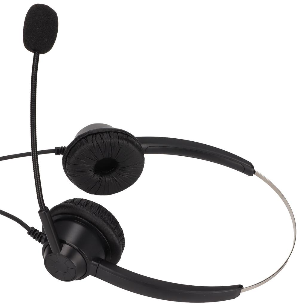 H360D‑3.5VA 3.5mm Binaural Business Headset Binaural Customer Service Headset with Mic and Volume Control