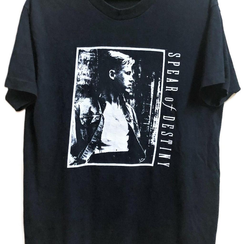 Vintage 80s 1987 SPEAR OF DESTINY Post Punk Rock Gothic Tour Concert promo t shirt size xl