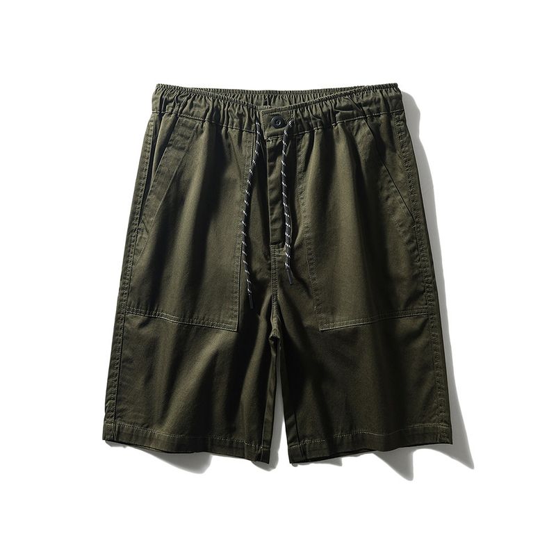 Pure Cotton Workwear Shorts Men's Summer New Arrival American Retro Loose Fifth Pants Export Men's Pants Full Cotton Casual Pants