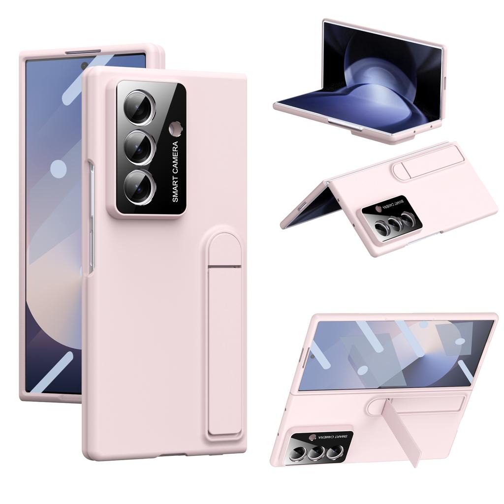 Lens Protection Bracket Case For Samsung Galaxy Z Fold 7 6 5 4 Stand Cover With Glass Screen Protector Ultra Thin
