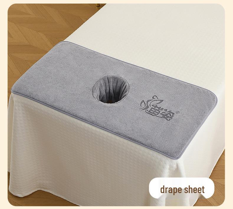 Customizable Soft Coral Fleece Massage Sheet - Large, Absorbent, Thickened Beauty Salon Towel Blanket