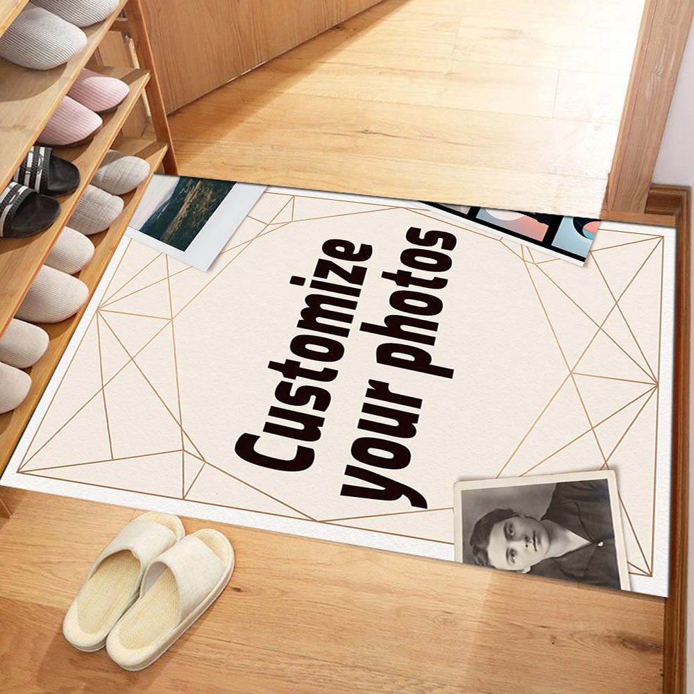 Customize Photo Personalized image Floor Mat Perfect for Dining Room Kitchen Entryway Hallway Antislip Carpet Office home decor