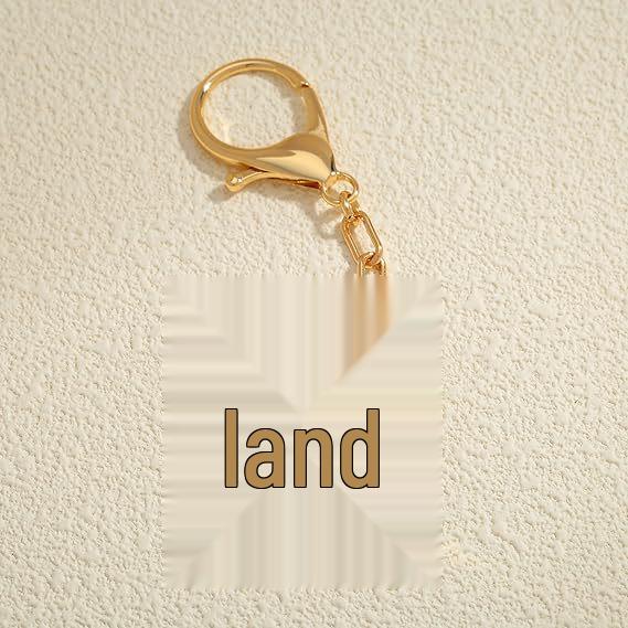 26 Alphabet Keychain: 18K Gold-Plated Pendant - Elegant Niche Design
